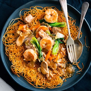 Pan Fried Crispy Noodles * NEW ITEM * MUST TRY *