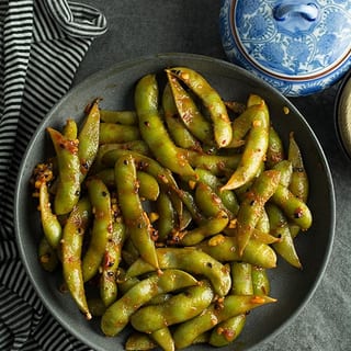 Wok GARLIC PEPPER Edamame * NEW ITEM * MUST TRY *